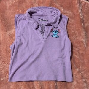 Disney Stitch Purple Cropped Tank
